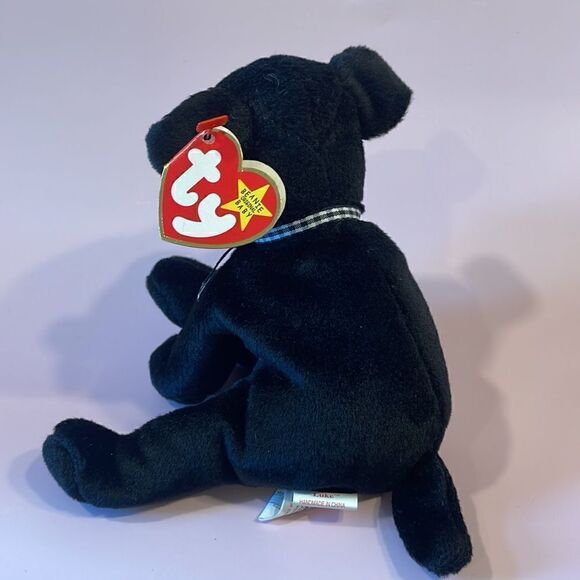 1999 Original Ty Beanie Baby Luke the Black Lab NWT excellent Used Condition 6” - Picture 3 of 11